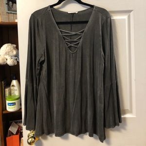 Grey Boutique Bell sleeve top